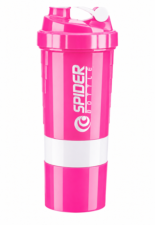 Premium 3 Layer Protein Shaker Bottle 500ml – Leakproof Gym Mixer Cup with Powder & Pill Storage (BPA-Free)